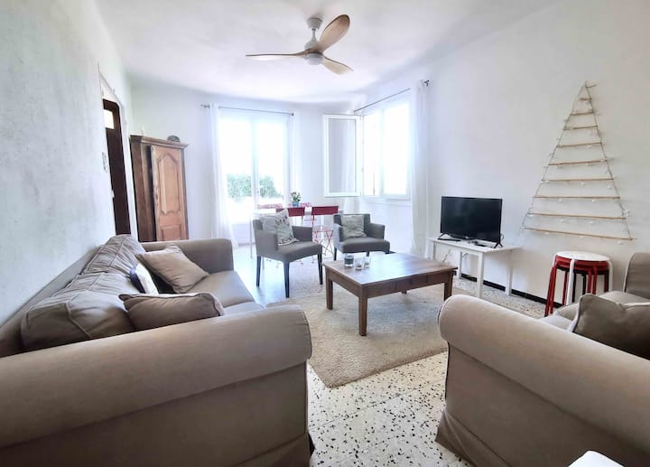 Le Brusc, Maison Familiale Calme, 100m De La Plage - Six-Fours-les-Plages