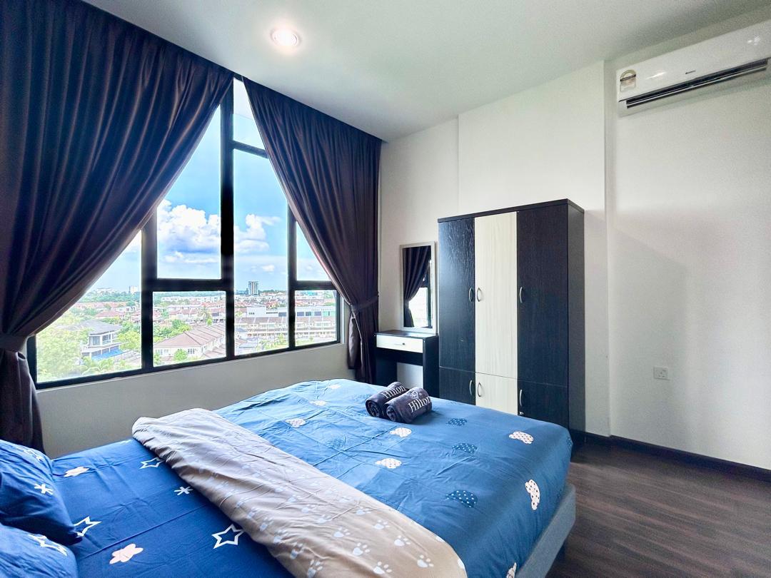 Vista de la ciudad desde la habitación principal 