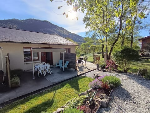 Studio for 4 people with terrace and garden