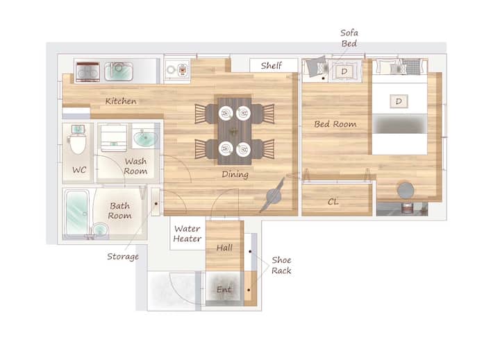 Azabu Retreat：steps Away From Tokyo Tower - Tokio