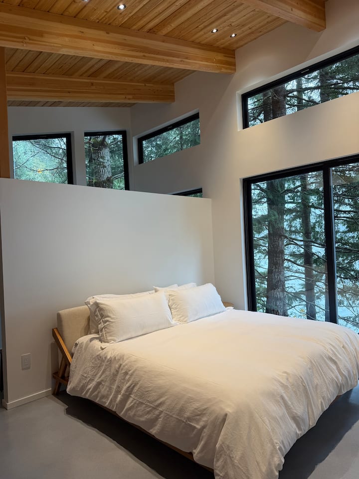 Primary bedroom with king bed