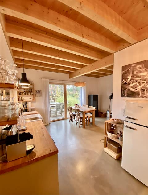 Eco-Friendly Wooden House in Beach Proximity