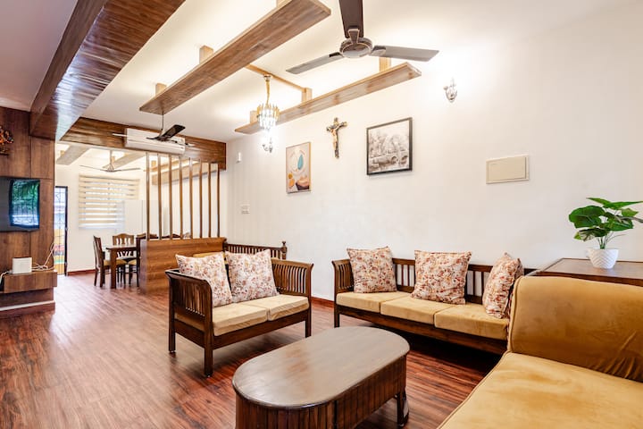 Sky’s  Heaven -Pvt Pool-colva Beach -3br - Goa