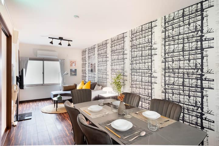 76㎡ Private | 3 Shower Rooms | One Stop To Namba - Osaka