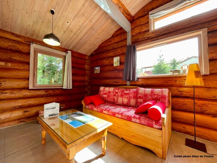 Babet: Chalet Rondins De Bois Avec Espace Détente - Auvergne