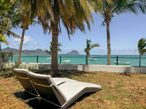 Scenic Beach House with Le Morne Views