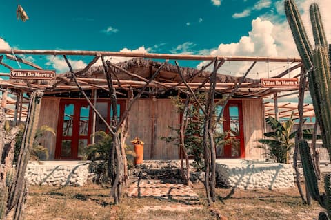 Two-bedroom bungalow with pool access