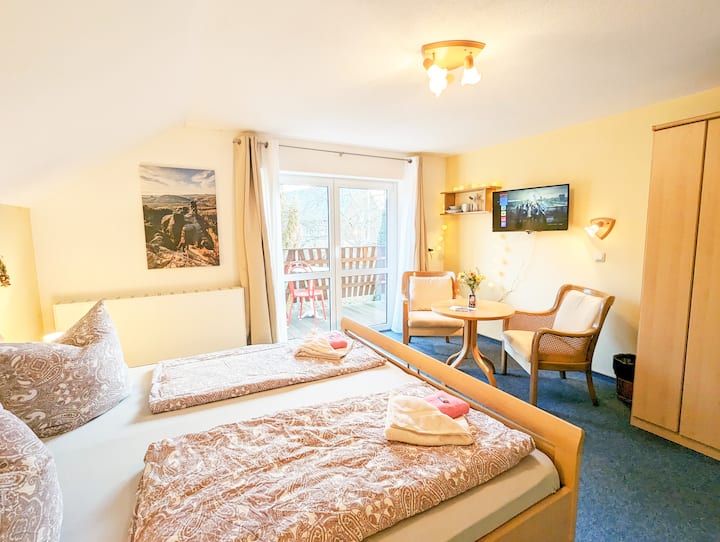 Laubfrosch, 2p, Direkt Am Wanderweg, Grill&balkon - Hohnstein