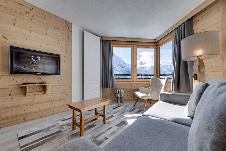 Jolie Vue Et Skis Aux Pieds - Val-d'Isère