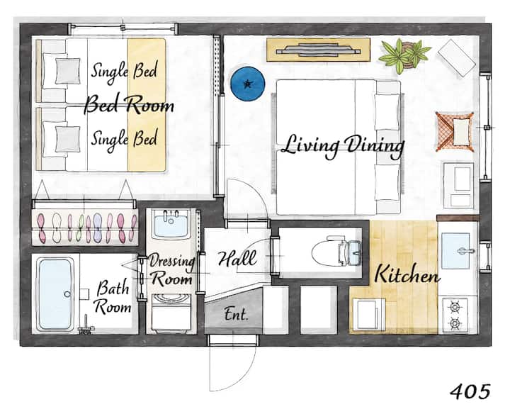 Designer/apt6min Subway/2stops Sapporo/ Safe - Sapporo