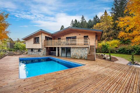 Chalet La Perle Verte, luxury, pool, spa and sauna