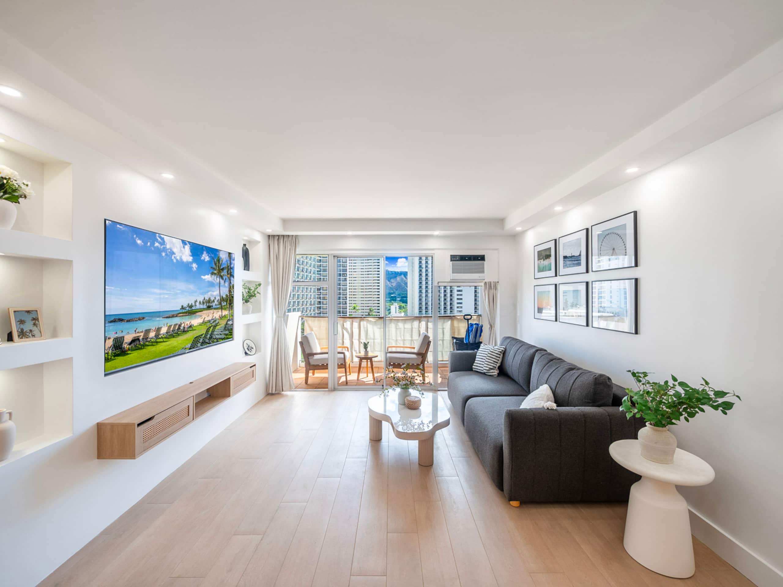 HighFloor 2BR/2BA 4beds Partial Ocean View+Parking - Image 6