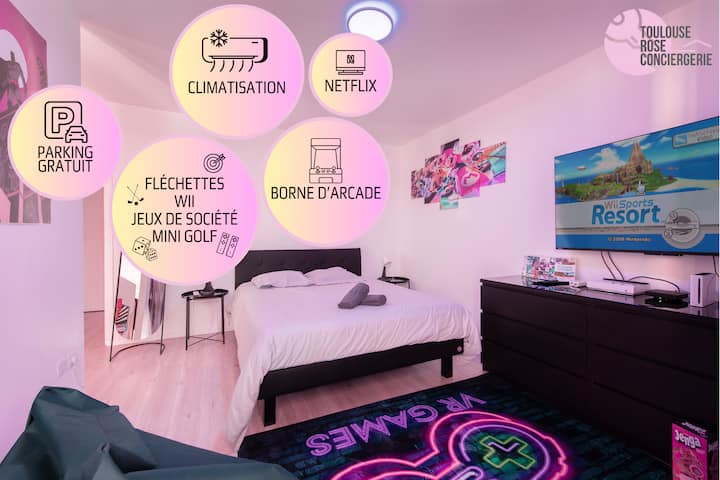 Appartement à Jeux - Toulouse (Parking Gratuit) - Cornebarrieu