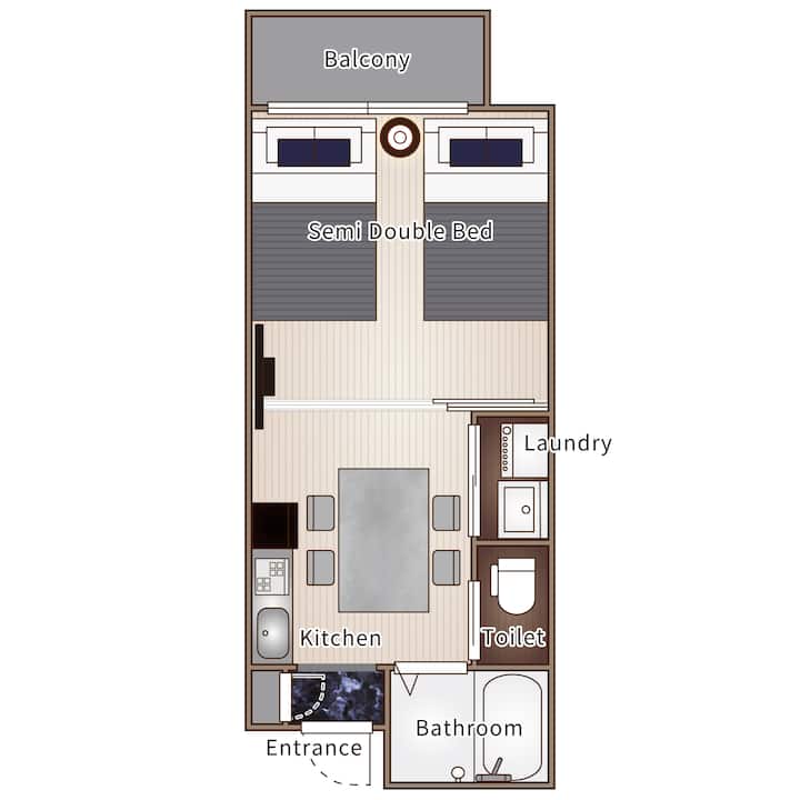 1 Stop To Shinsaibashi/4 Min To Supermarket/203 - 大阪府