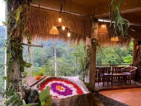 Bali inang jungle view private Jaccuzi