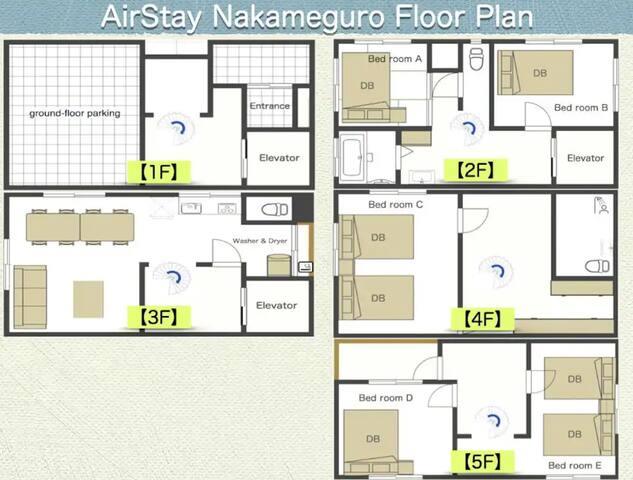 Free parking /190㎡6LDK/kids room/projector gallery image 3