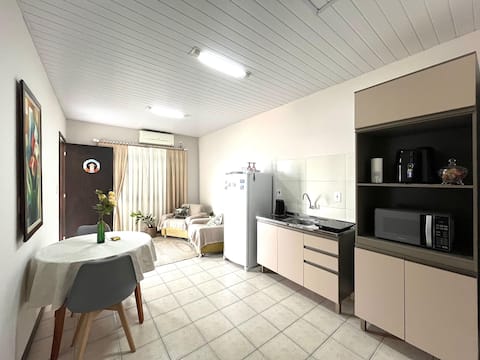 Successful Airbnb property: Loft with A/C and garage, 15 min from Oktoberfest in Blumenau