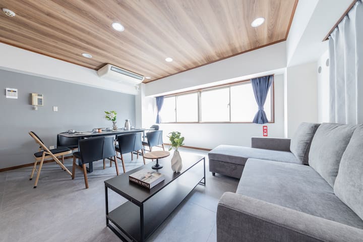 Center of Tokyo, 3min walk from Sta, 8ppl4beds91㎡