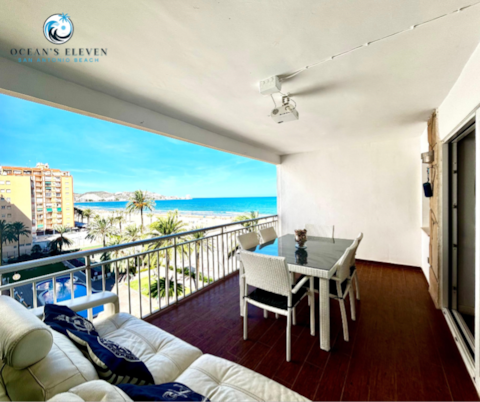 Popular Airbnb listing: Ocean's Eleven Beachfront Apt-San Antonio, Cullera in Cullera
