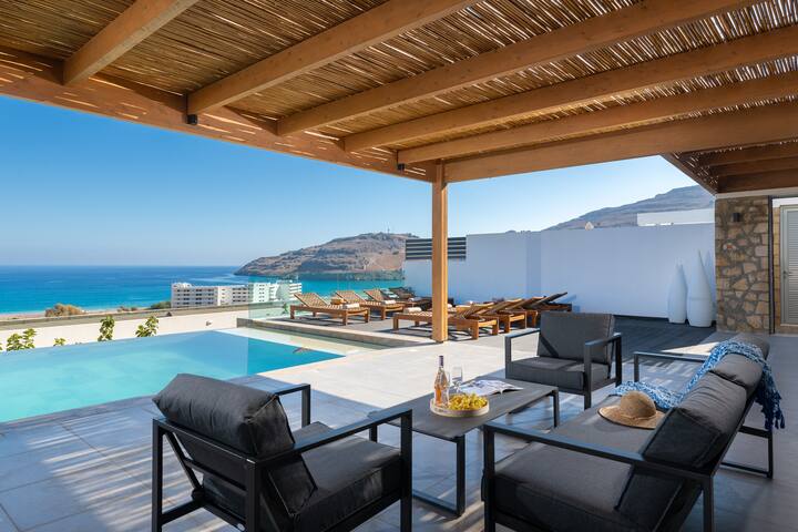 Villa Rocabella with pool & jacuzzi, Lindos area gallery image 4