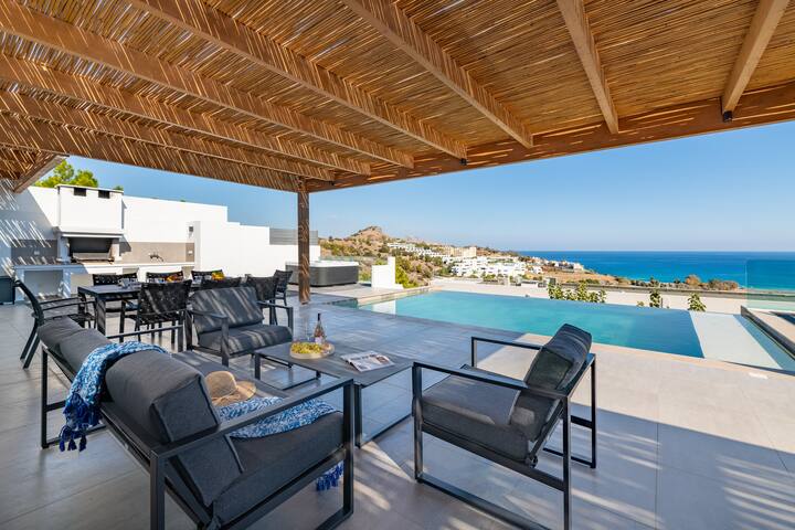 Villa Rocabella with pool & jacuzzi, Lindos area gallery image 5