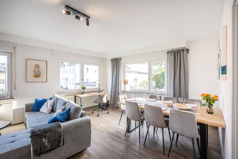 Lower Rhine View Oasis | 2 BR | Balcony