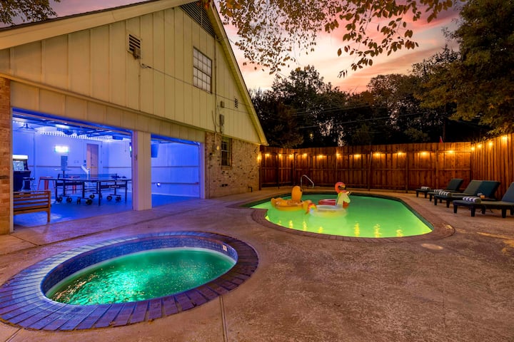 Lux 4br 2.5ba /Pool/hot Tub/game Room/bishop Arts - Cedar Hill State Park, Cedar Hill