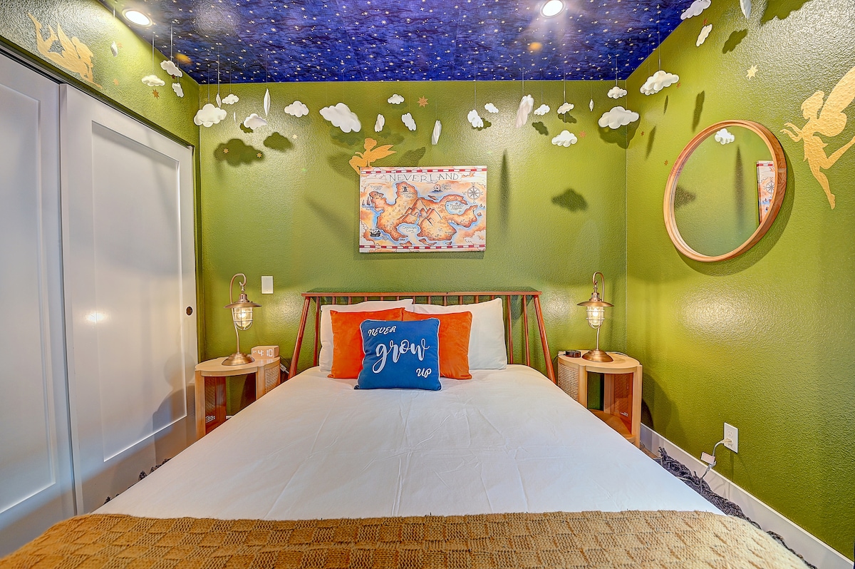  Sleep under the stars (literally) and dream of adventures in Neverland.