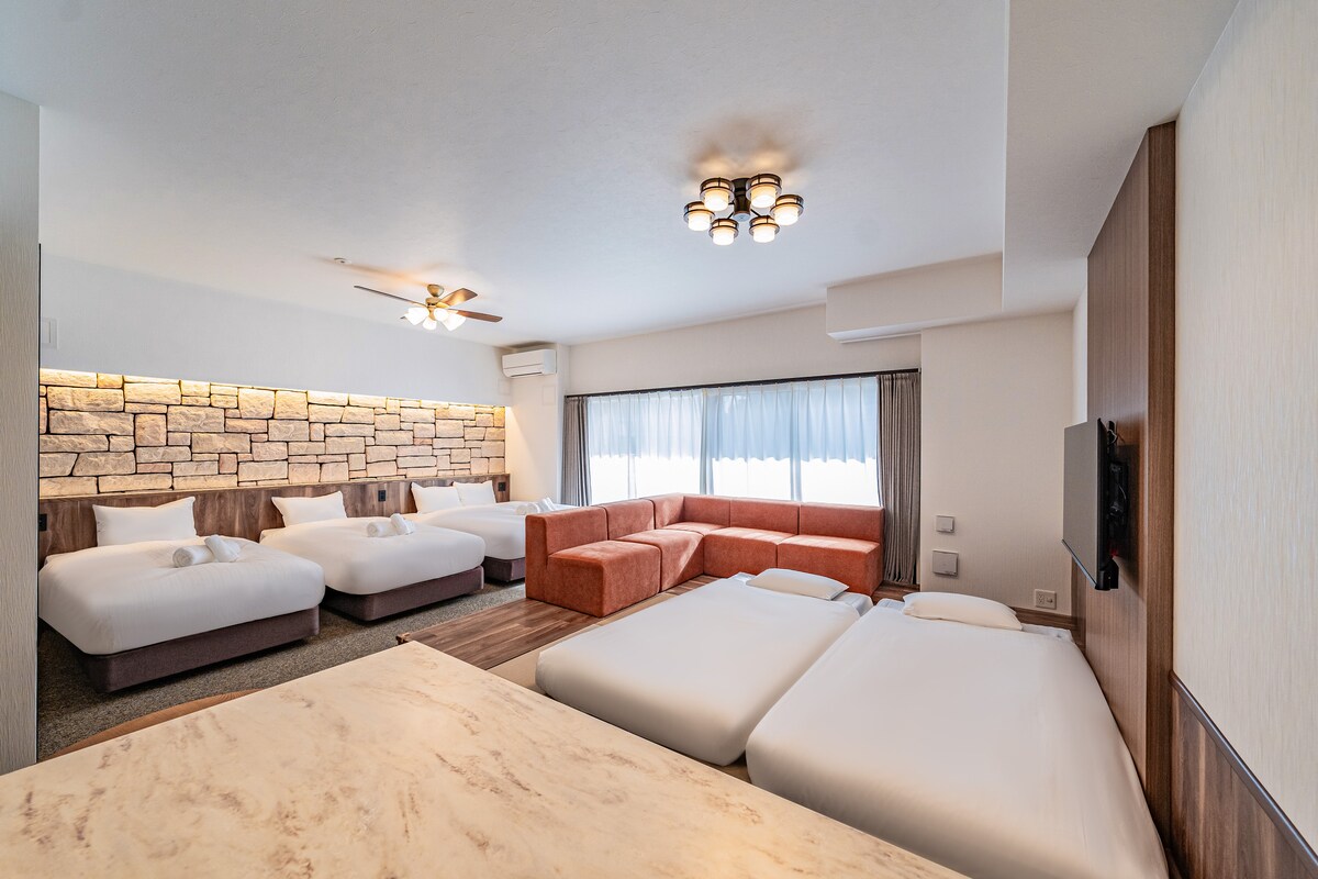 tomo部屋 68㎡/Family Room/KIX Direct/Namba/4min/subway/USJ