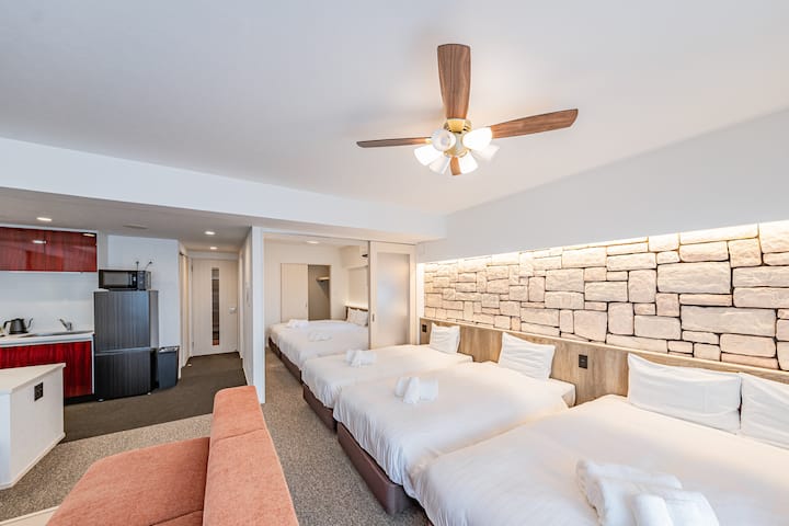 68㎡/Family Room/KIX Direct/Namba/4min/subway/USJ - Apartments for