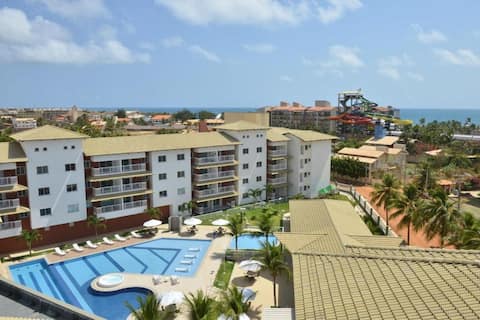 Foto do anúncio de Apartamento a 200m Beach Park/ Vista Mar em Porto das Dunas, Aquiraz