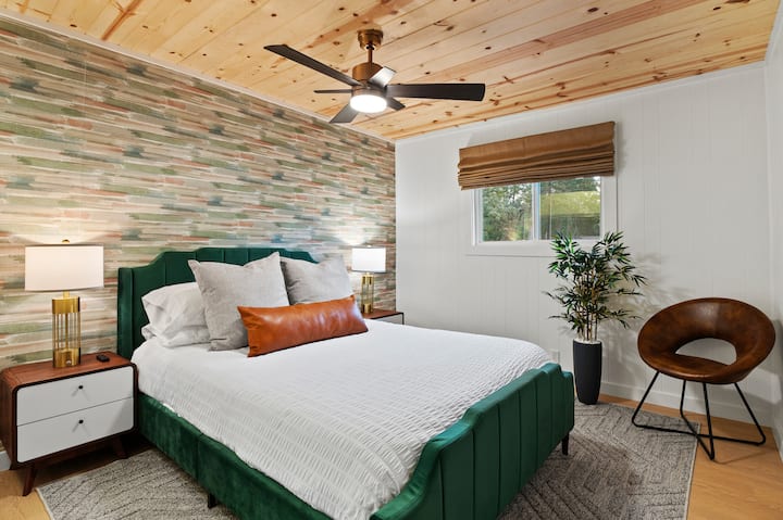 Your delightful retreat with a comfortable queen-sized bed, ideal for restful nights.