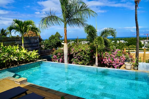 Villa Acacias. Pool & panoramic view
