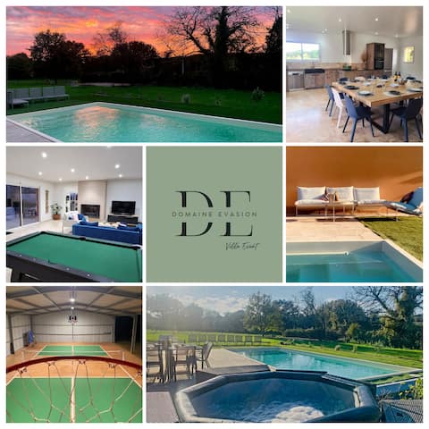 Domaine Évasion: Hot Tub & Pickleball in Loiret