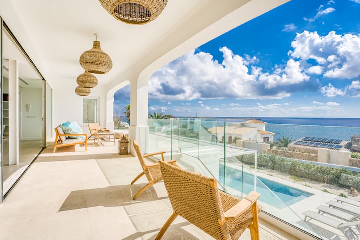 Preciosa Villa Con Vistas Al Mar En Sant Lluis - Minorca