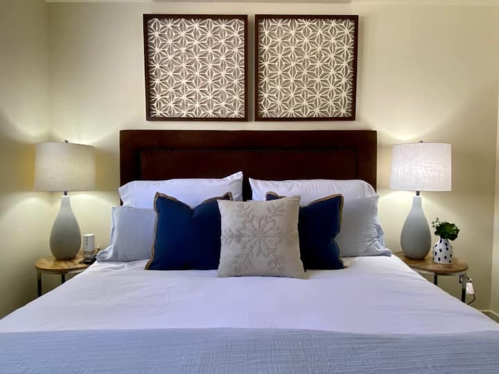 A private oasis to refresh from the days activities, or snuggle in for a movie. 