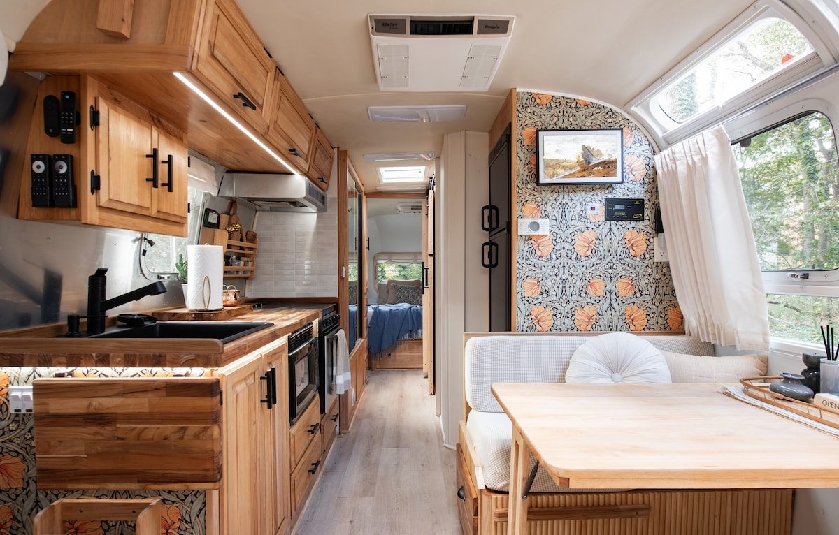 Top performing Airbnb: Tranquil Airstream | LakeView + Firepit | Sleeps 6 in Smyrna