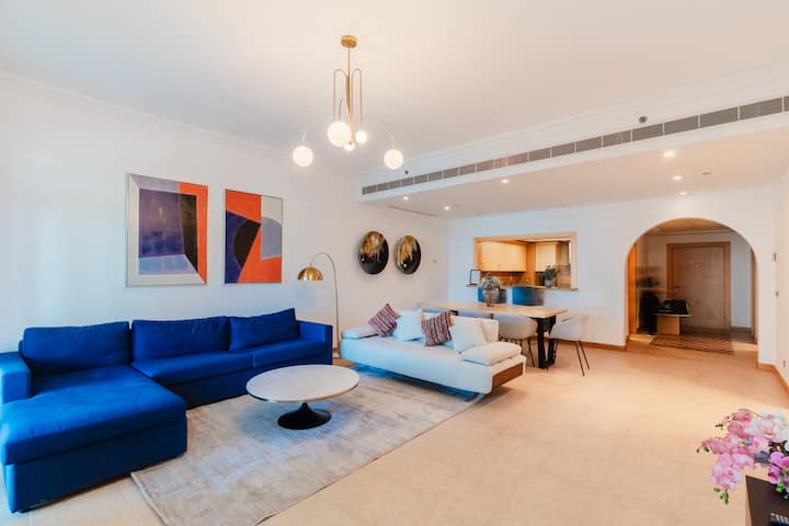 Sea View 2 Bedroom Apartment With Beach Access - دبي
