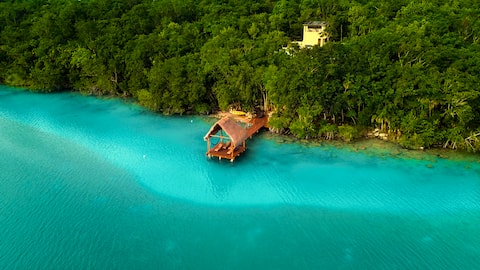 Bacalar Casa Relaxo on the Lagoon with Private Doc