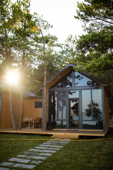 Magic bungalow on Sevan beach