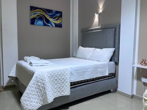 Studio apt on 1st floor + air conditioning +garage
