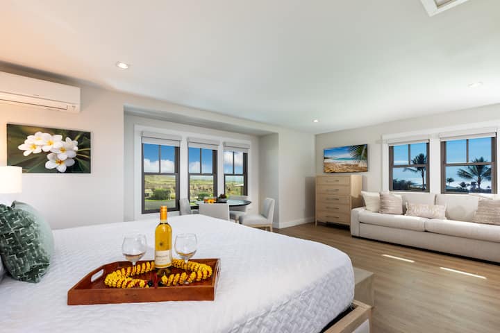 Kral çarpayısı olan geniş Ayrıca Ohana süitası bir neçə məxfilik üçün mükəmməl yerdir