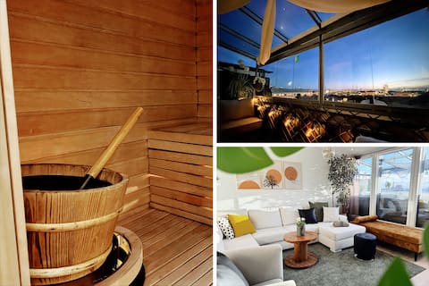 Central Skyroom | Sauna, Views & Family-Friendly