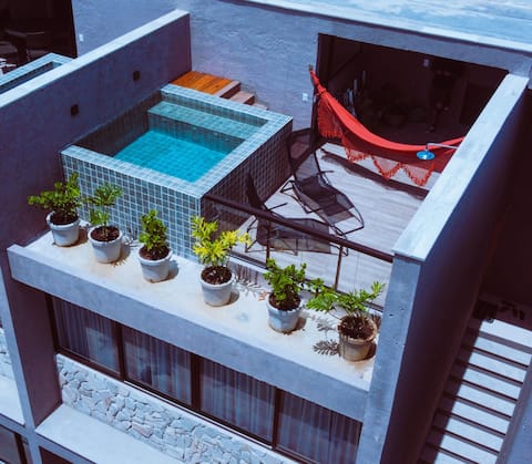 Successful Airbnb property: Exclusive rooftop with pool, Toque Beach in São Miguel Dos Milagres