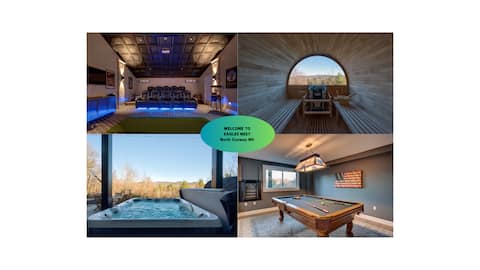 Conway Retreat: Hot Tub, Sauna, Theater, Sleeps 16