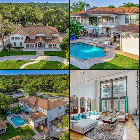 +6000sqft Oasis Home W/Heated Pool, Jacuzzi, Movie