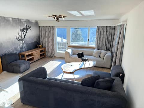 Holiday home with wellness mountain bijou with mountain view