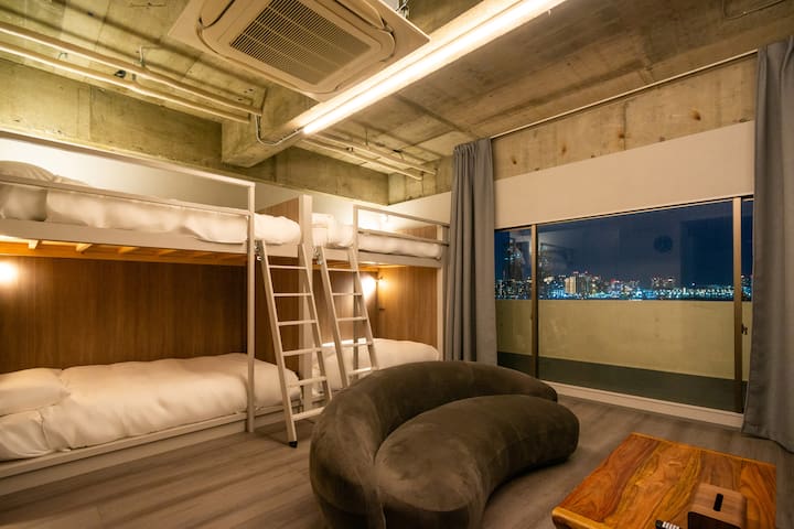 レインボーブリッジ夜景｜最大6名｜日の出駅3分｜57㎡｜築地・銀座・東京タワー・劇団四季｜家族旅行