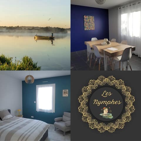 House for 6 people between city, marsh and ocean