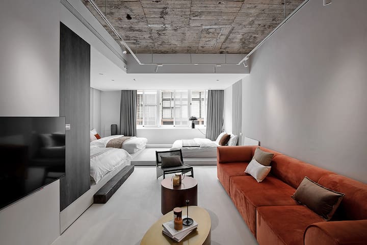 D apt . DUMO. /雙層獨享/台北車站/頂級衛浴3/泡澡浴缸/景觀陽台/3F+5F